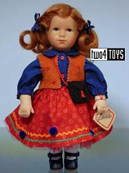 Kathe Kruse 28803 GOLDKIND LUCKY CHARM GIRL DOLL W. BAG | 2008